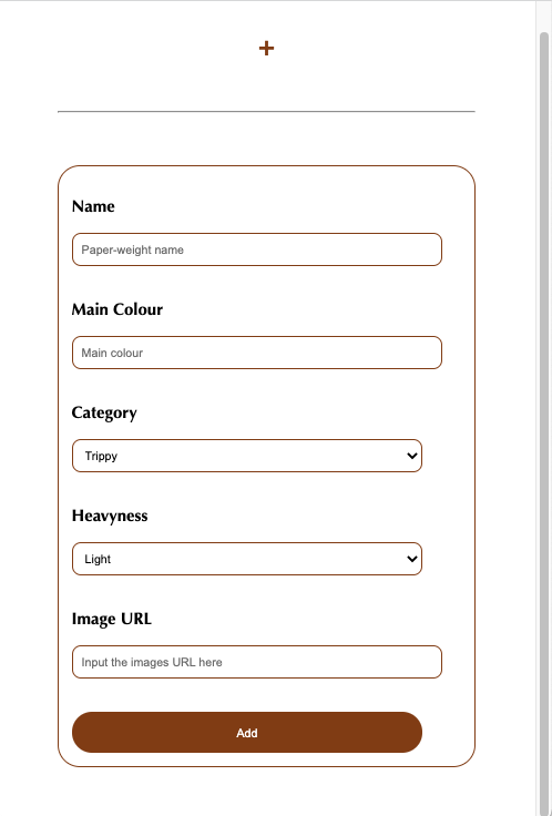 wireframe for paperweight world