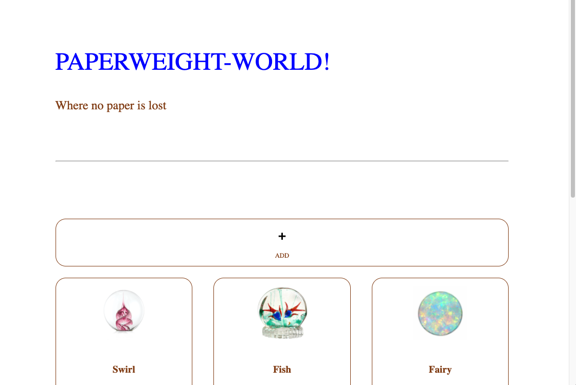Paperweight world screenshot